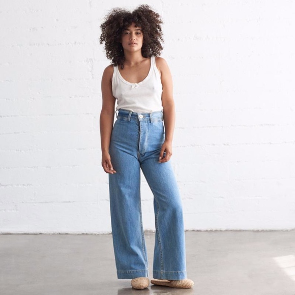 Jesse Kamm Light Denim Sailor Pant 8 